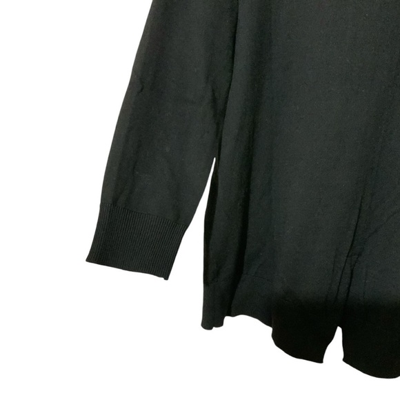 The Kooples 100% Merino Wool with Lambskin Pocket Black Sz XS - Picture 7 of 9